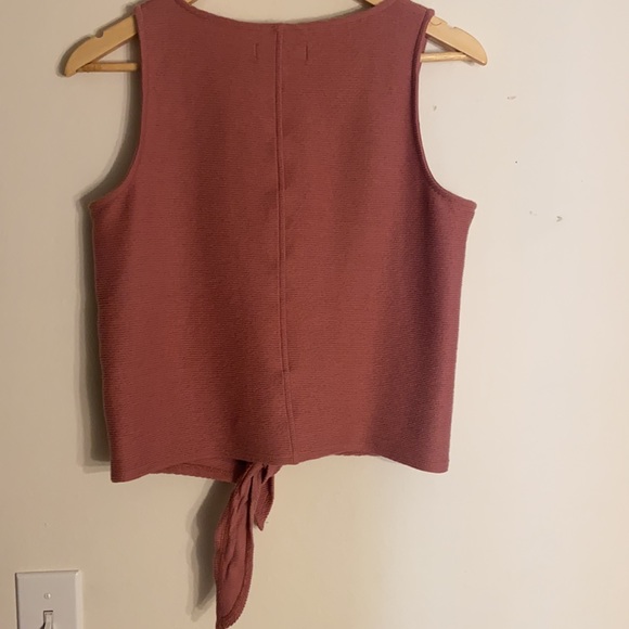Madewell No Sleeve Tied Top - Picture 2 of 2